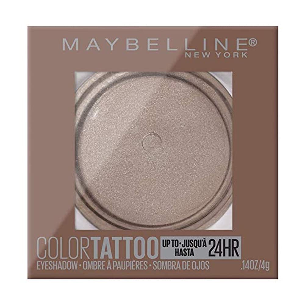 Maybelline New York Color Tattooup to 24HR Longwear Waterproof Fade Resistant Crease Resistant Blendable Cream Eyeshadow Pots Makeup, High Roller, 0.14 oz.
