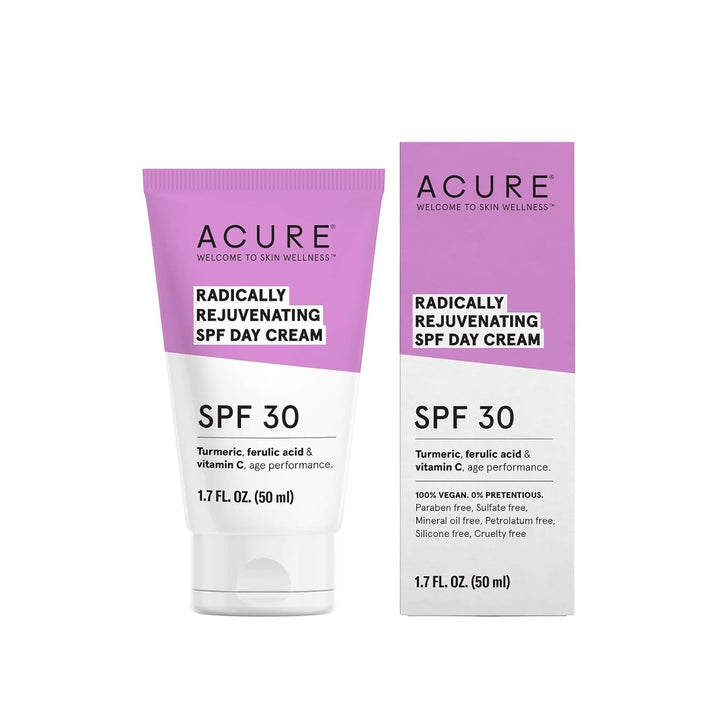 Acure Radically Rejuvenating Spf 30 Day Cream, 1.7 Ounce
