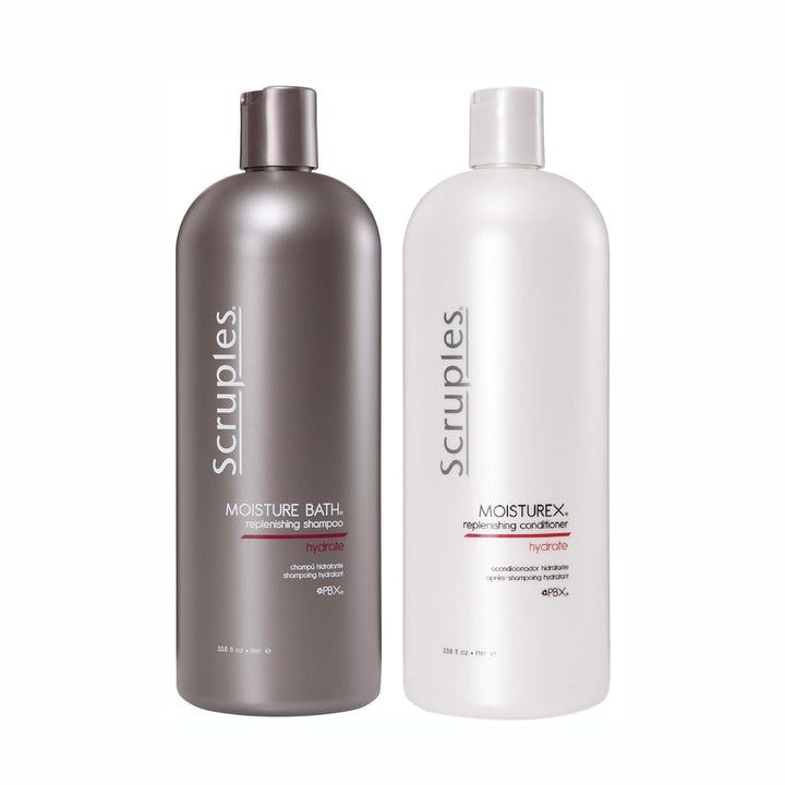 Scruples Moisture Bath Shampoo & Moisturex Conditioner (33.8oz)