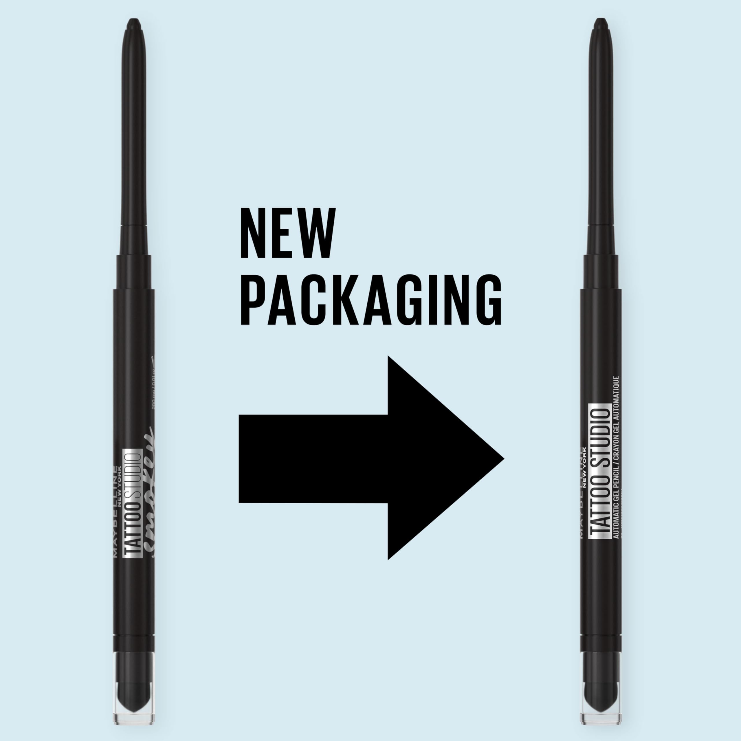 Maybelline Tattoo Studio Automatic Gel Pencil Waterproof Eyeliner, Blendable, Smudge Resistant, Matte Eyeliner For Up To 36HR Wear, Expressotini (Smokey Brown), Packaging May Vary
