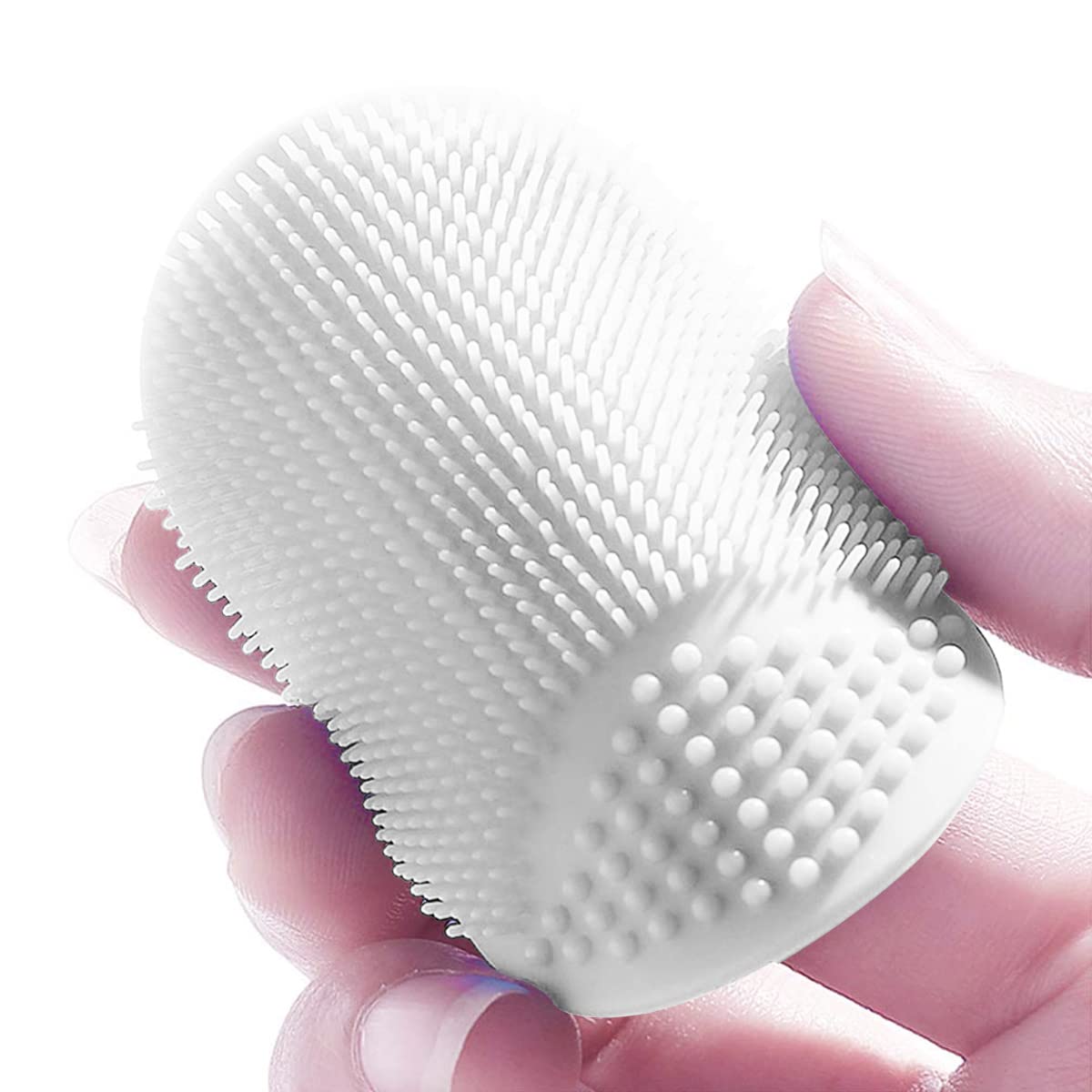 Silicone Facial Cleansing Brush, Soft Face Brush, Blackhead Acne Pore Pad - Face Exfoliator & Deep Cleaning 4 Pack