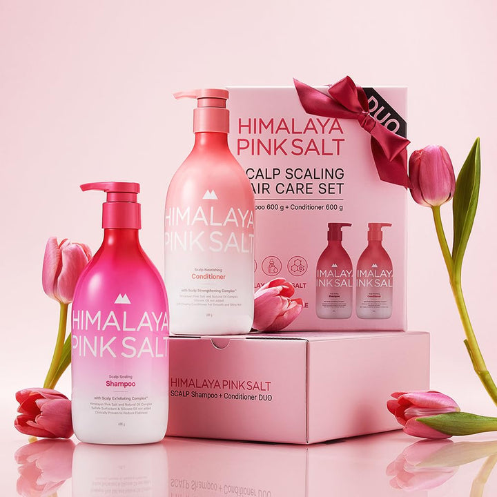 HIMALAYA PINKSALT Shampoo and Conditioner Set - Clarifying and Nourishing Hair Care Set for Itchy Scalp and Dry Hair - Apple Cider Vinegar, Natural Oil, Silicone-Free, Sulfate Free (21.1 oz x2)