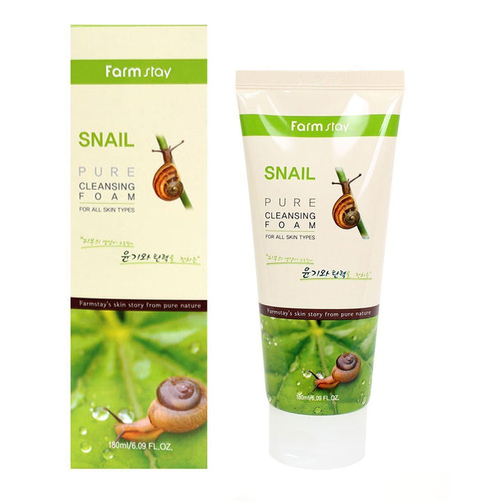 Farm Stay Korean Pure Cleansing Foam - Snail [ 180ml.