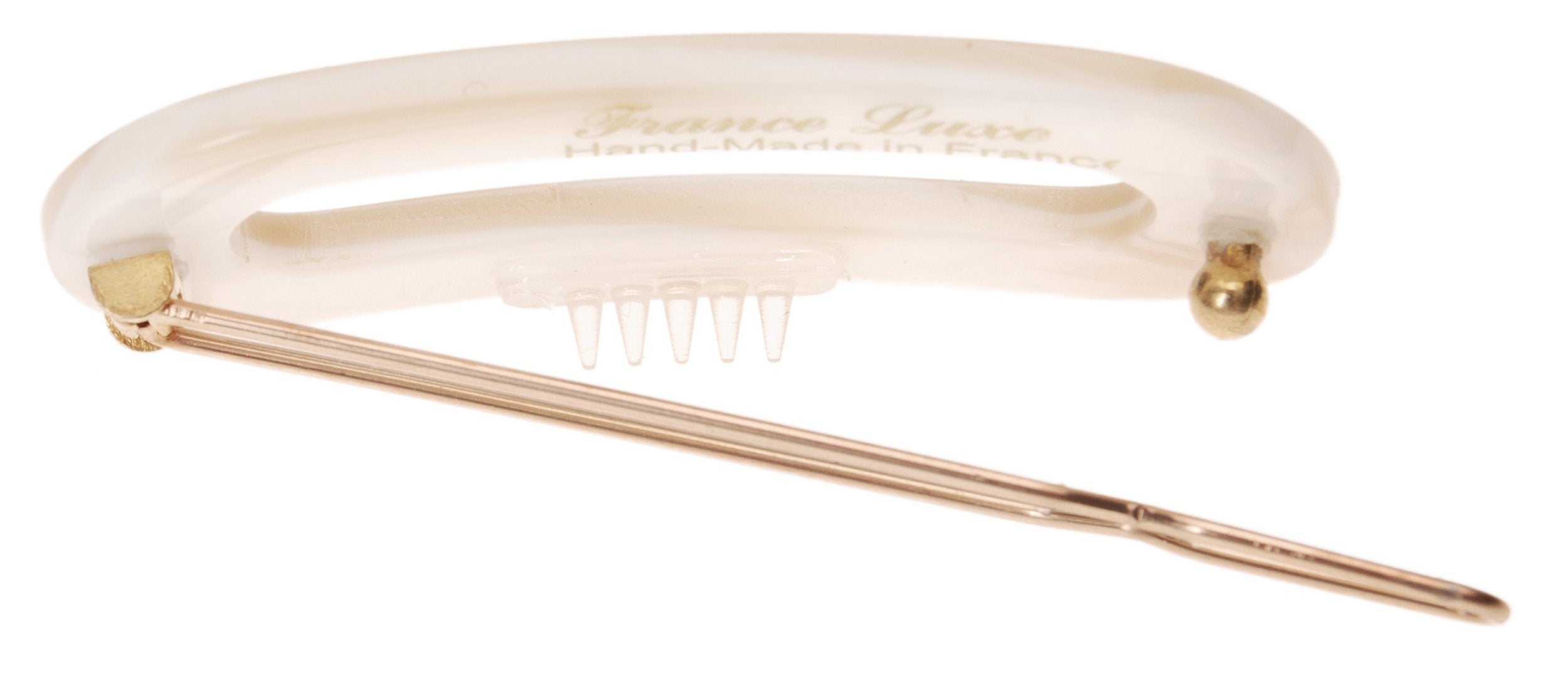 France Luxe Mini Oval On Tige Boule Barrette Alba