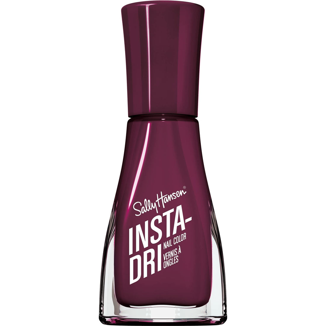 Sally Hansen Insta-Dri, Zip Wine, Quick Dry, Long Lasting, Opaque, Shiny Red Nail Polish