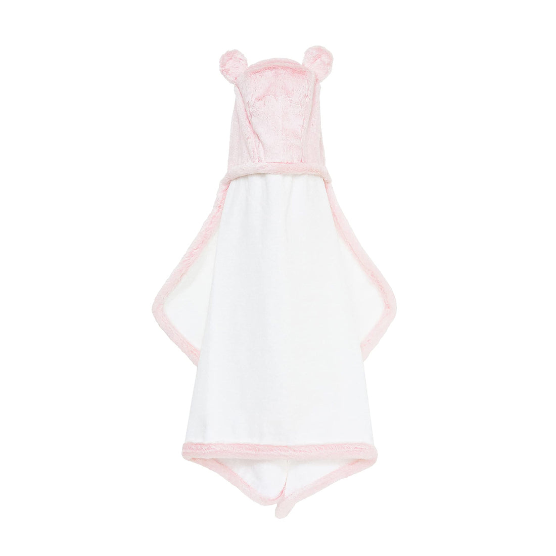 Little Giraffe Luxe Baby Towel with Ears, 24 x 41, Pink