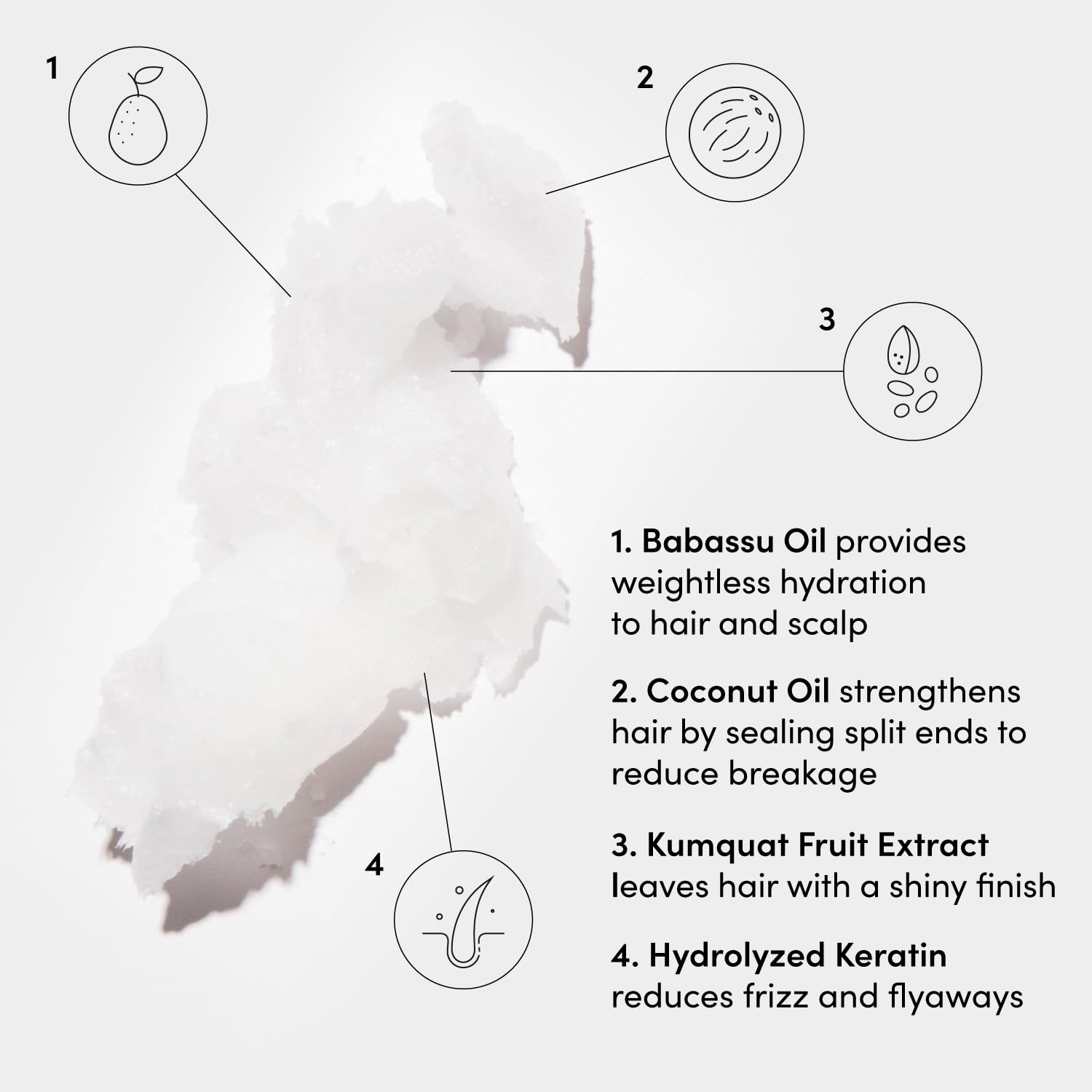 OUAI Medium Conditioner Refill - Hydrating Hair Conditioner with Coconut Oil, Babassu Oil, and Keratin - Strengthens, Repairs and Adds Shine - Paraben and Phthalate Free Hair Care Products (32 Oz)