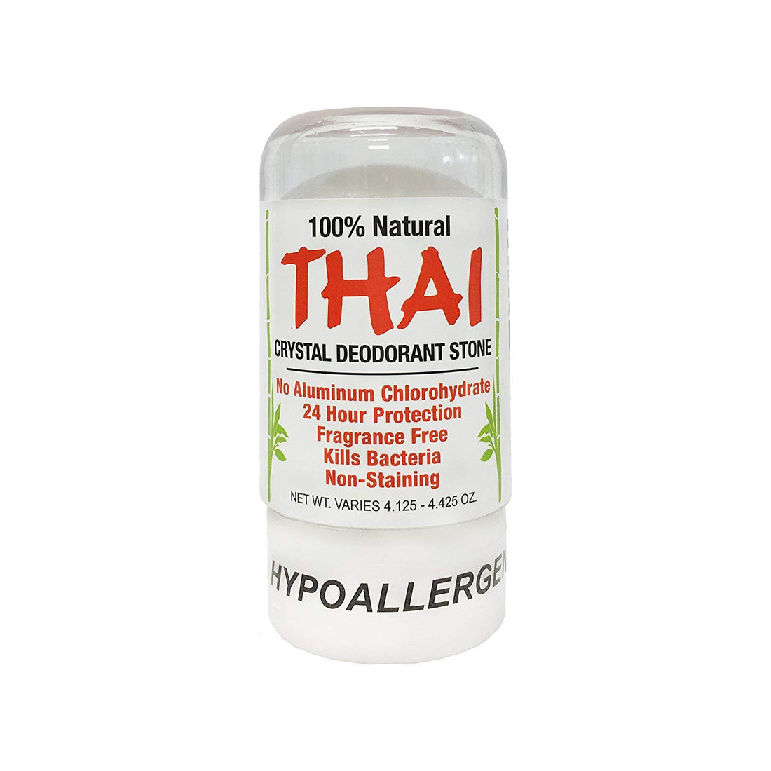 Thai Deodorant Stone - Natural Crystal Stick 4.25 Oz.