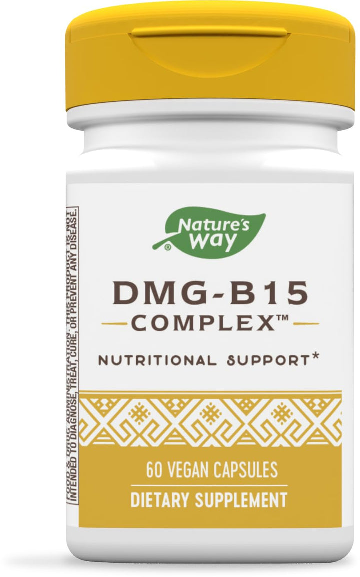 Nature's Way DMG-B15 Complex Nutritional Support* Gluten-Free Vegan 60 Capsules