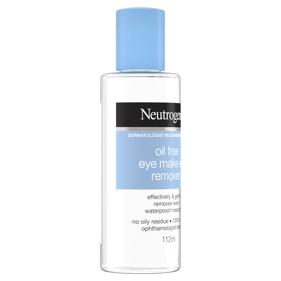Neutrogena Gentle Oil-Free Eye Makeup Remover & Cleanser for Sensitive Eyes, Non-Greasy Makeup Remover, Waterproof Mascara Remover, Dermatologist & Ophthalmologist Tested, 3.8 fl. oz