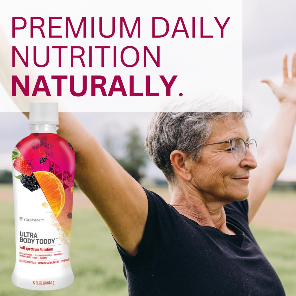 Youngevity Ultra Body Toddy - 100+ Nutrient Mega Multi-Vitamin Mineral Supplement for Men and Women - Enhanced Absorption - Phytonutrients - Amino Acids - (32 Fl Oz)