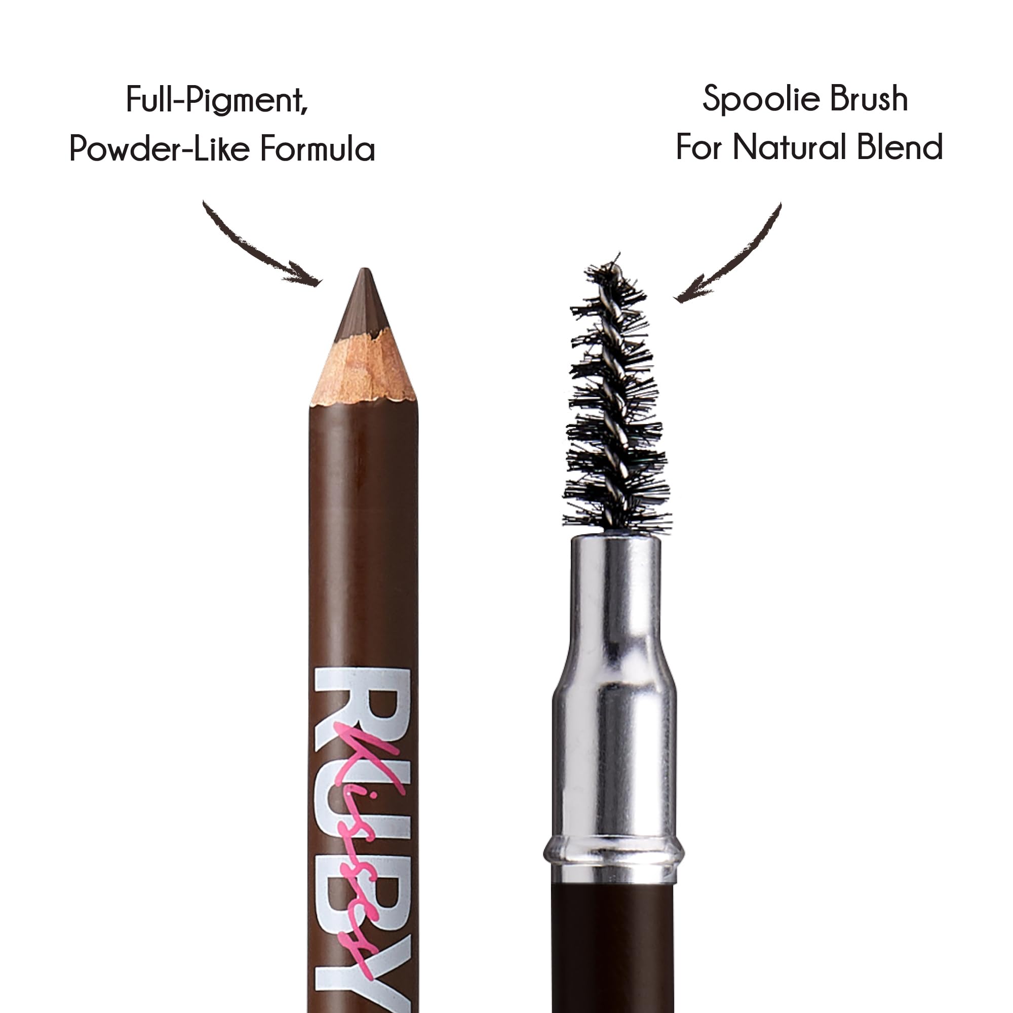 Kiss Go Brow Eyebrow Wooden Pencil Light Medium Brown(6 Pieces)