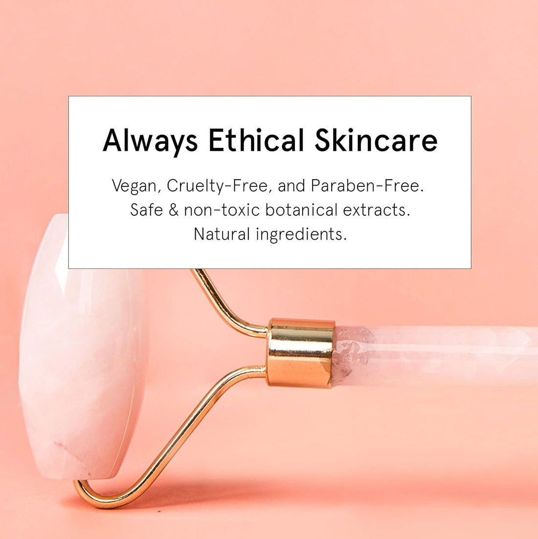 Grace & Stella Rose Quartz Jade Face Roller - Stone Face Massager and Lymphatic Drainage Tool | Eliminate Toxins & Reduce Puffiness