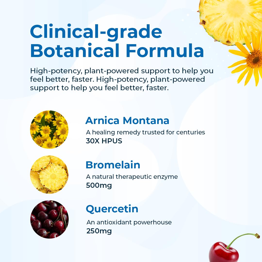 VitaMedica | Arnica Montana 30X and Bromelain with Quercetin Bundle | Arnica Montana | Bromelain | Quercetin | Recovery Bundle | Plant Based | Made in USA