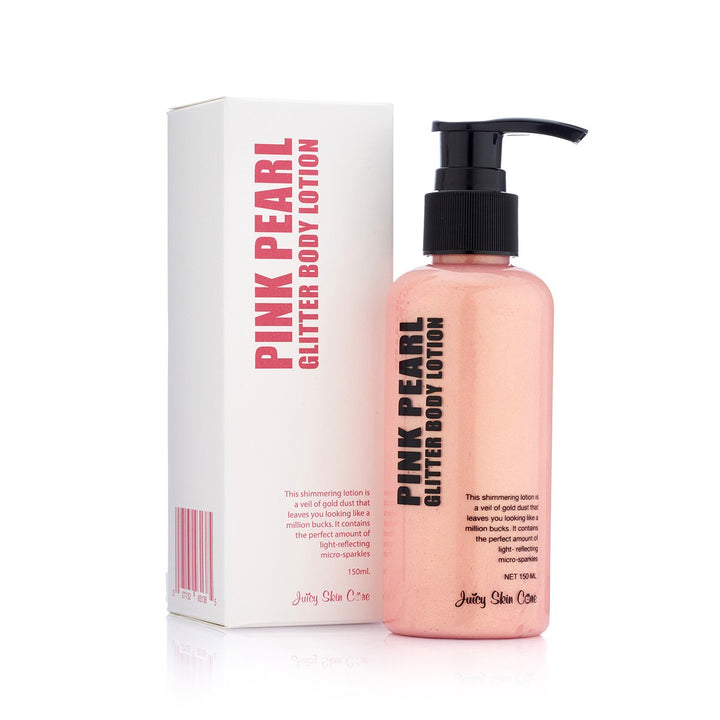 Pink Pearl: Juicy Skin Care Gold Glitter Up! - Pink Pearl Glitter Body Lotion & Smoothing Lotion. (Pink Pearl)