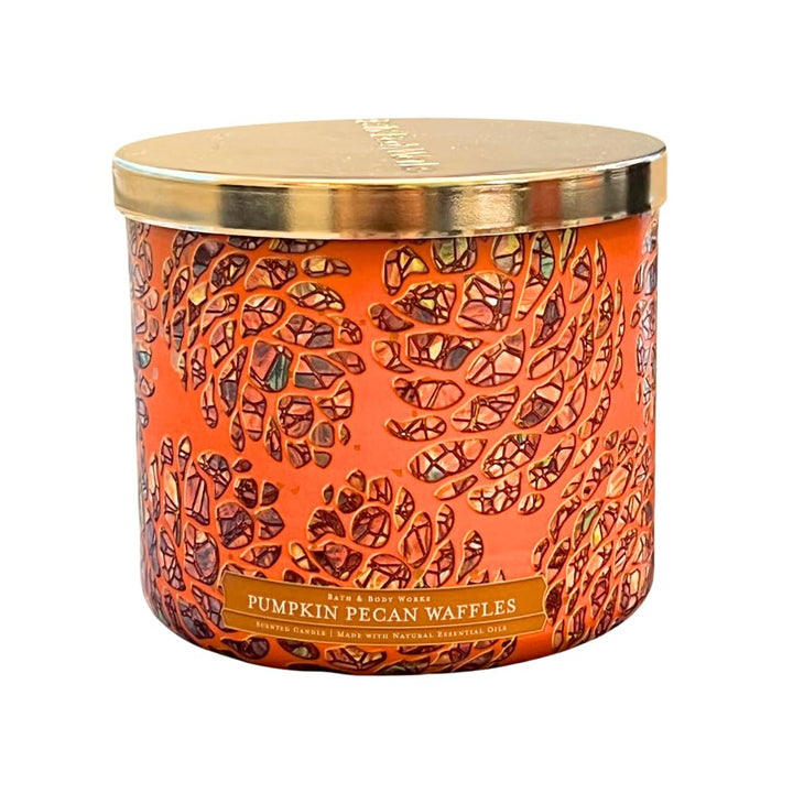Bath & Body Works Pumpkin Pecan Waffles 3-Wick Scented Candle 14.5 oz