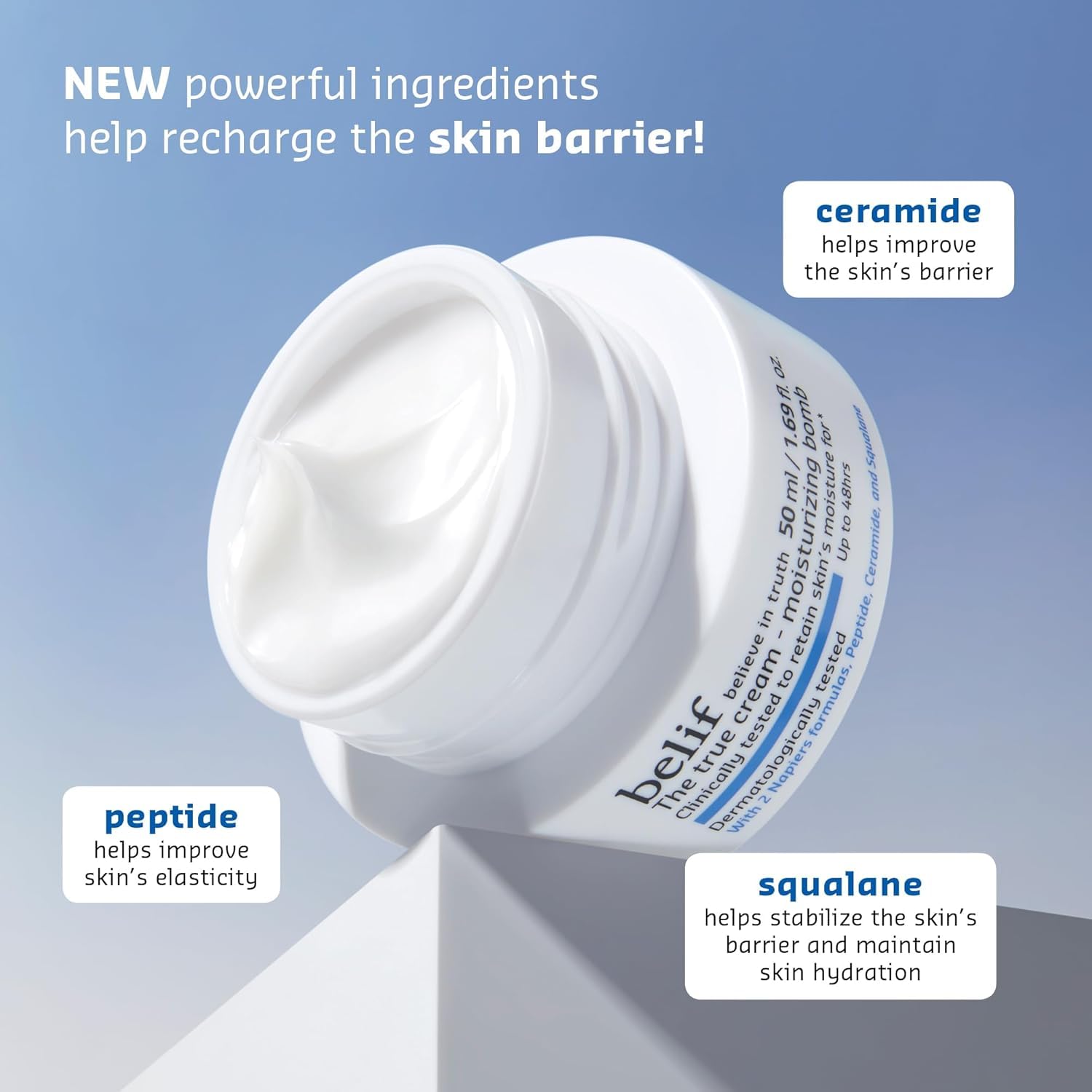 belif Barrier Boost 101 Limited Edition Set: Full Size Moisturing Bomb 50ml & Deluxe Size Moisturizing Bomb Toner, 2x Retinol & Peptide Barrier Serum, Moisturizing Eye Bomb, 5 Piece Kit