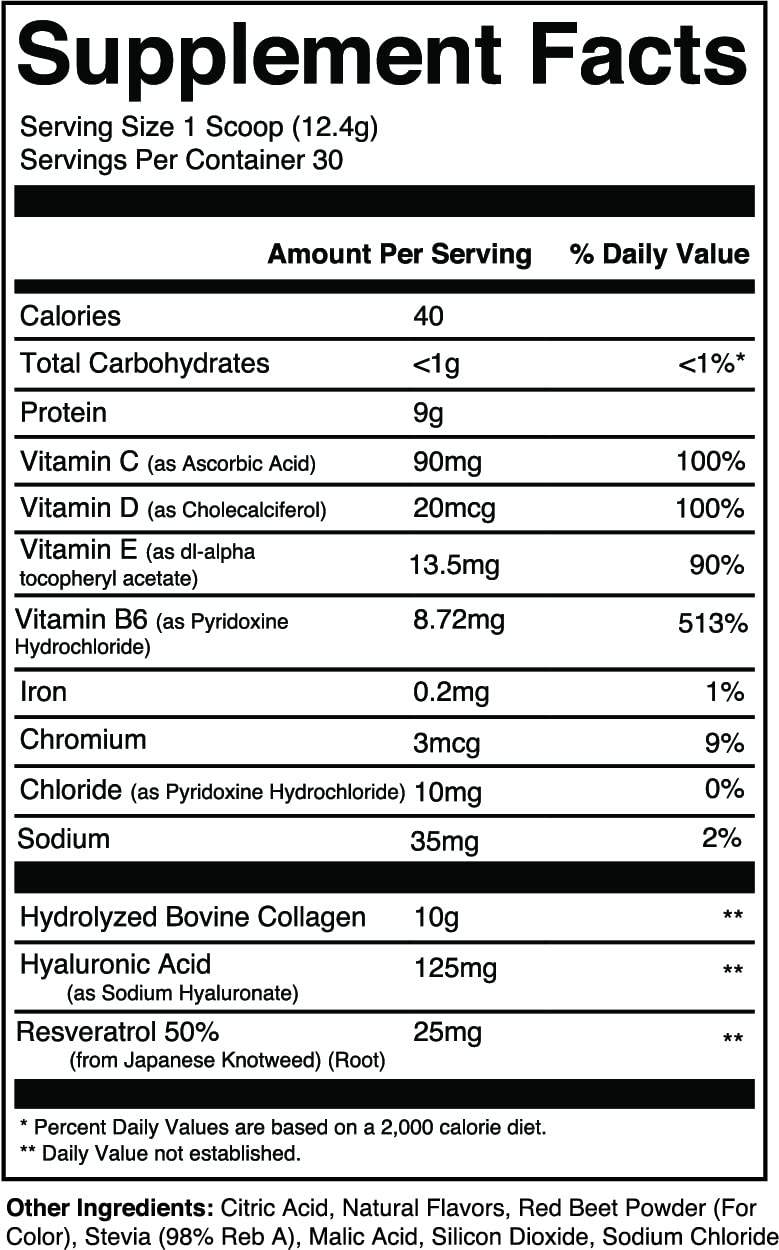 310 Nutrition - Collagen Peptides Protein Powder - Collagen Supplement - Multi Collagen Protein with Vitamins C, D, and E – Keto Friendly – Pink Lemonade 30 Servings