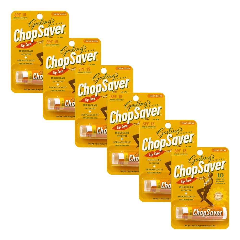 Chop Saver SPF15 Lip Balm Gold 0.15 Ounce (Pack of 6)