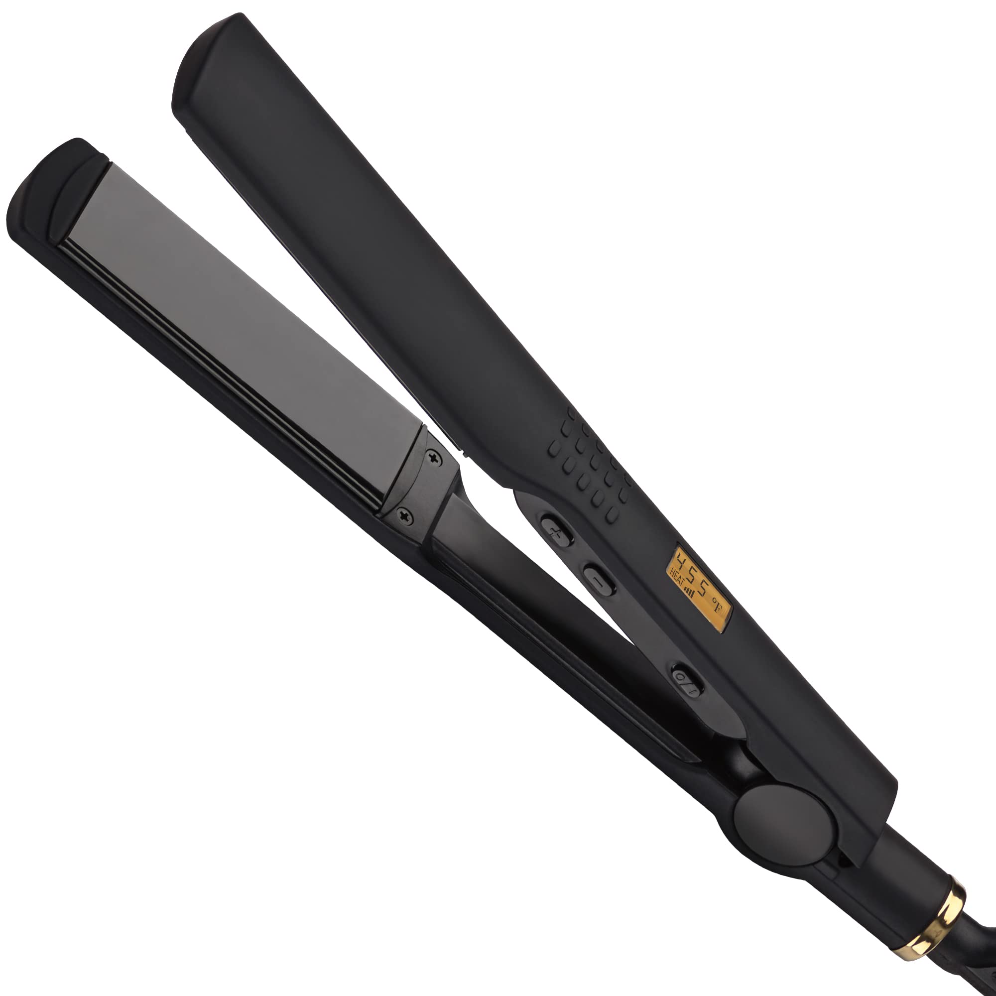 Hot Tools HOT TOOLS Professional Black Gold Digital Salon Flat Iron, 1.25 Inch