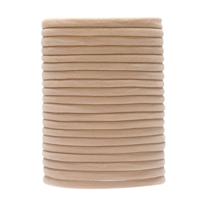 inSowni 50 Pack Super Soft Stretchy DIY Solid Nylon Headbands Baby Hair Bands One Size Fits All (Khaki)