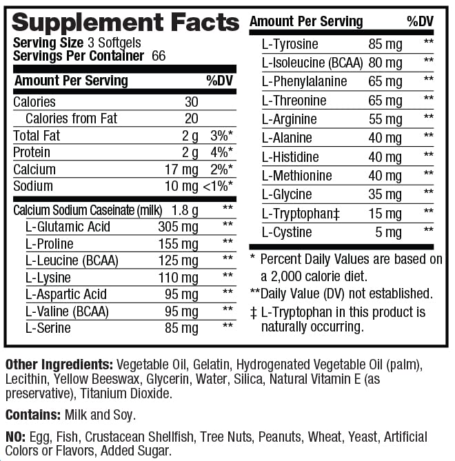 PROLAB Amino GEL-CAPS, 200-Count