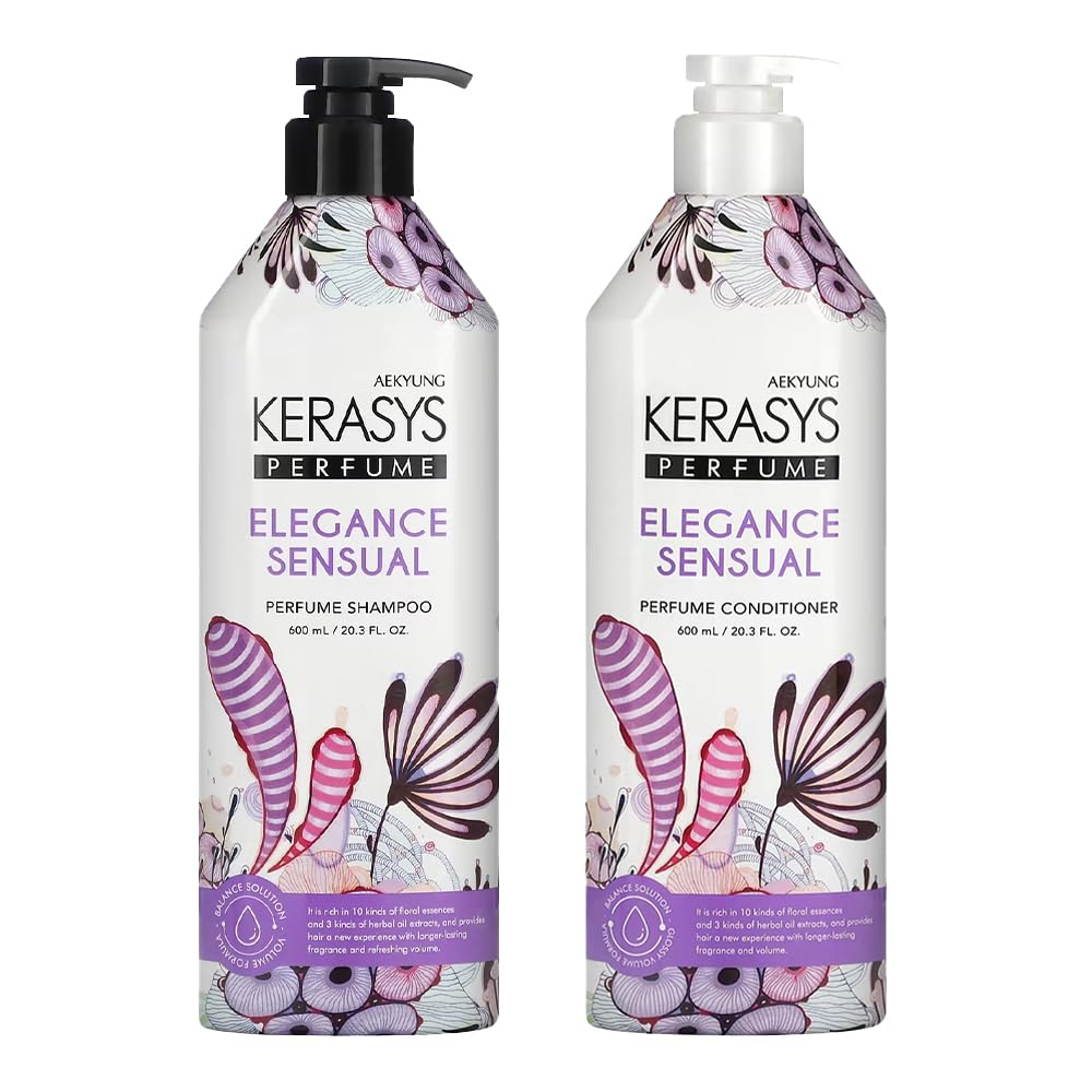 Kerasys Elegance Sensual Perfumed Shampoo+Conditioner 600mlx2