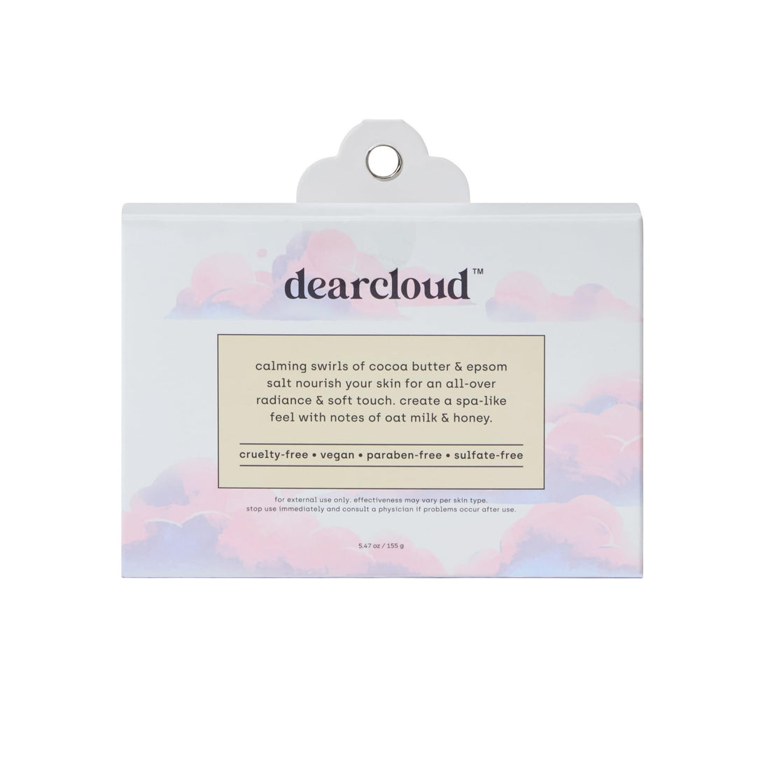 dearcloud Oat Milk & Honey Moisturizing Bath Bomb – Epsom Salt Relaxation, Self-Care Essential for Women (Oat Milk & Honey)