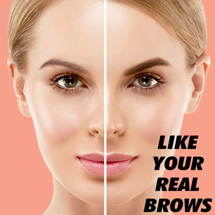 Eyebrow Tattoo Pen - iMethod Microblading Eyebrow Pencil with a Micro-Fork Tip Applicator Creates Natural Looking Brows Effortlessly and Stays on All Day (Chestnut)