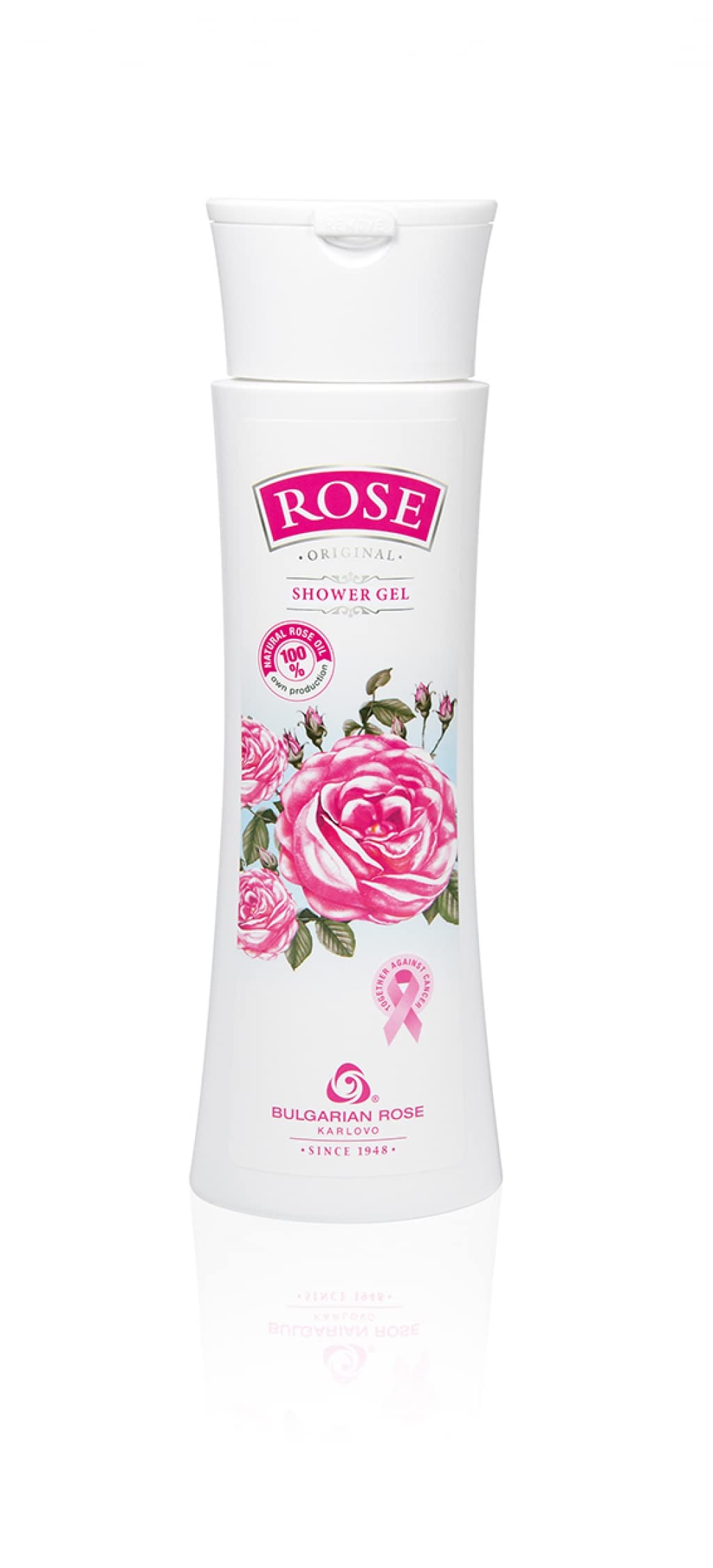Bulgarian Rose Body Wash with Natural Rose Oil, Moisturizing Rose Shower Gel, Cleansing and Nourishing, Hydrating Rose Water for all skin types