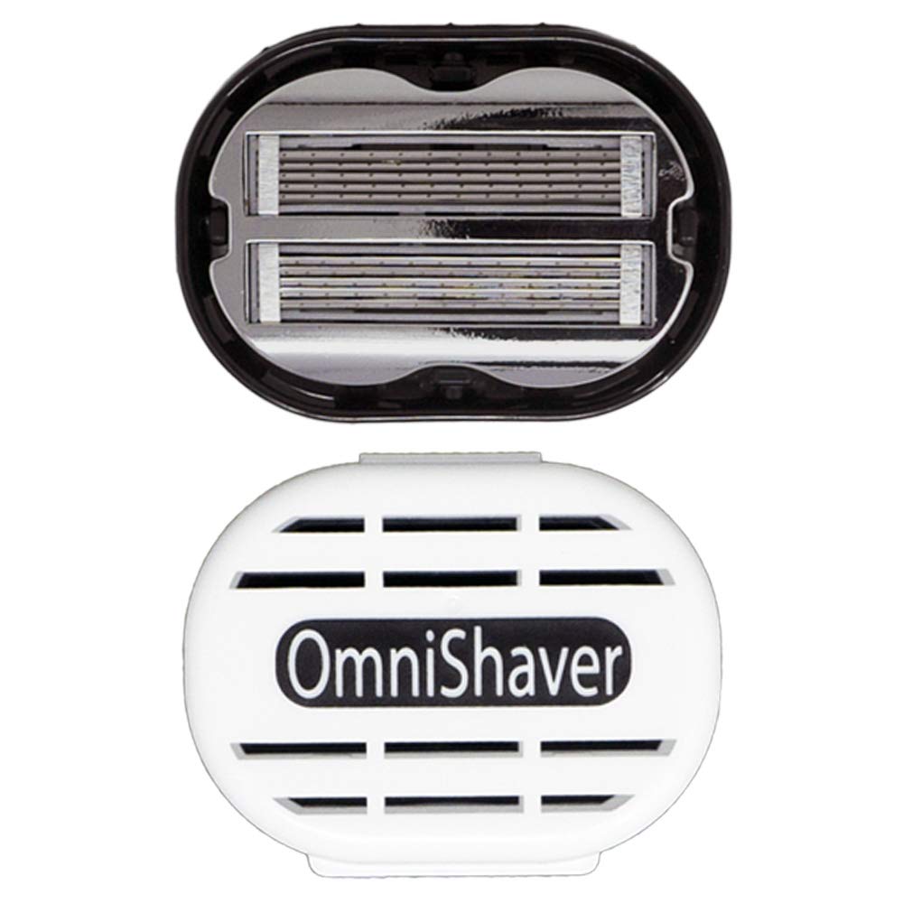 Premium OmniShaver with Travel Case, Head Shaver for Bald Men, Hair Cutter | The Fastest Way to Shave your Head, Legs, Arms, Body | Shaving Razor Self Cleans and Strops During Use, Durable Blades