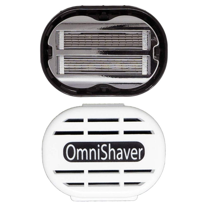 Premium OmniShaver with Travel Case, Head Shaver for Bald Men, Hair Cutter | The Fastest Way to Shave your Head, Legs, Arms, Body | Shaving Razor Self Cleans and Strops During Use, Durable Blades