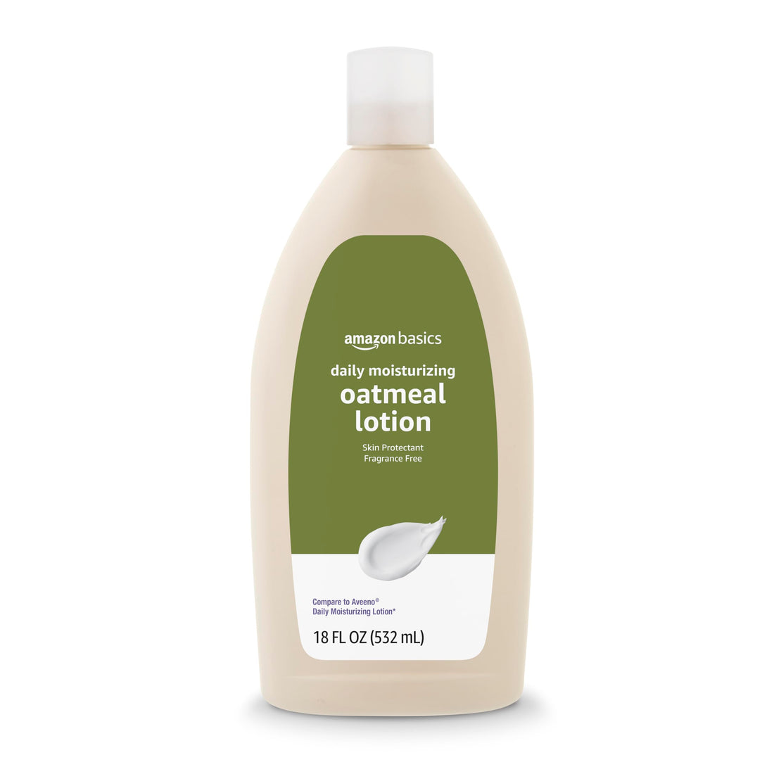 Amazon Basics Daily Oatmeal Body Lotion and Skin Protectant Moisturizer, Fragrance Free, 18 Fl Oz (Pack of 6) (Previously Solimo)
