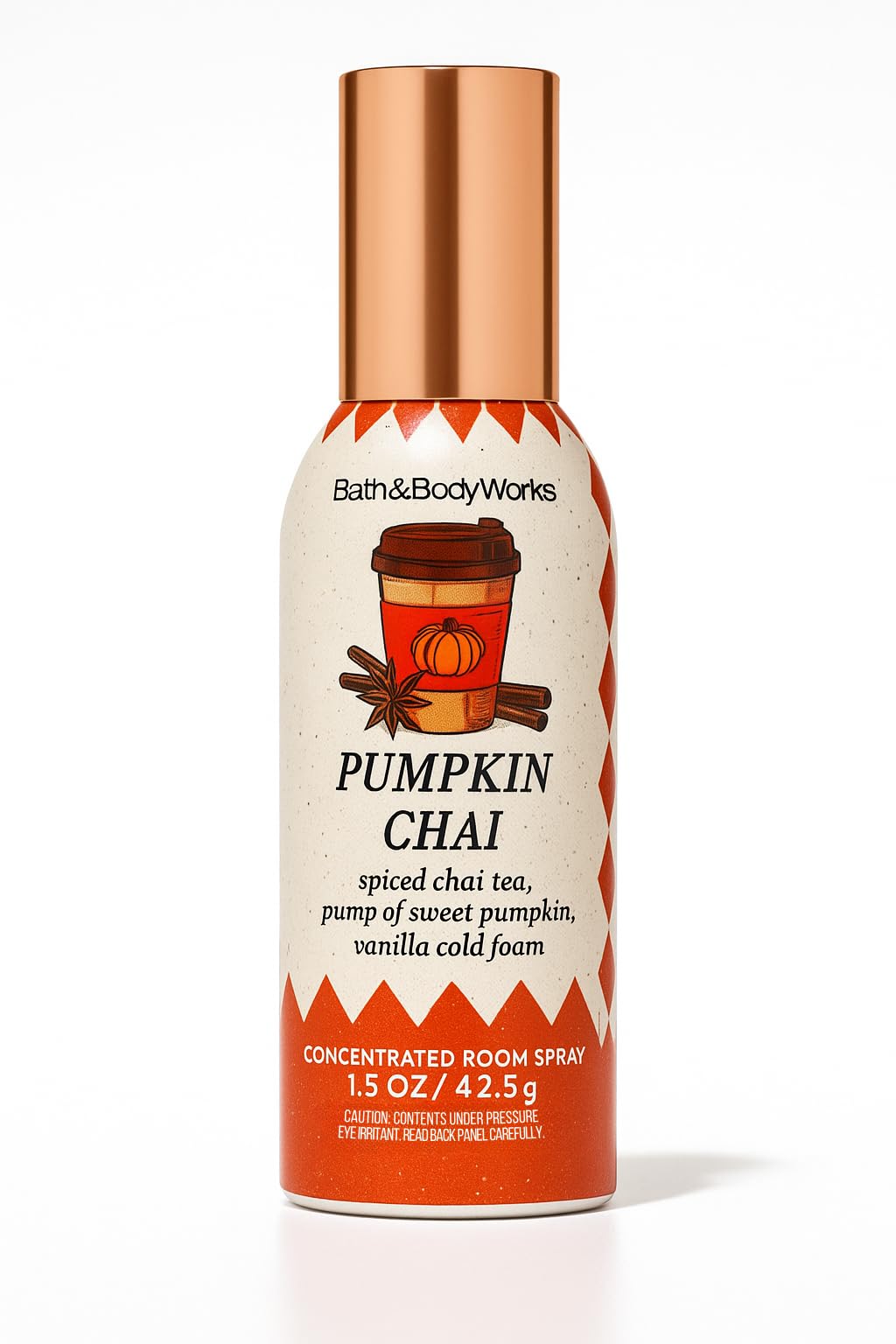 Bath & Body Works Pumpkin Chai Concentrated Room Spray 1.5 oz 42.5 g – Fall Home Fragrance with Spiced Pumpkin, Creamy Vanilla, and Warm Chai