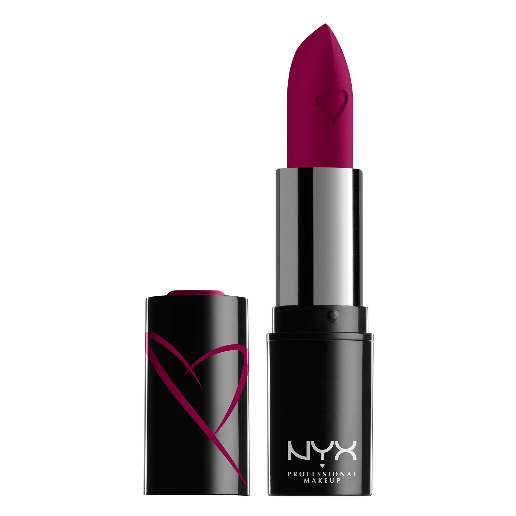 NYX PROFESSIONAL MAKEUP Shout Loud Satin Lipstick, Infused With Shea Butter - Dirty Talk (Bright Berry)