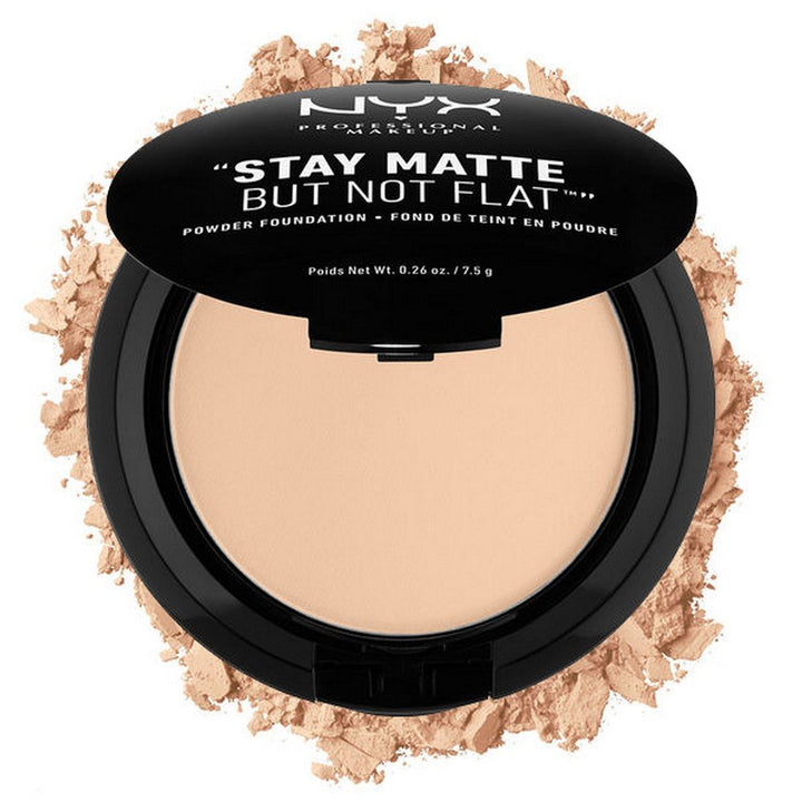 Nyx Professional Makeup Stay Matte Not Flat Powder Foundation, Nude Beige, 7.5g