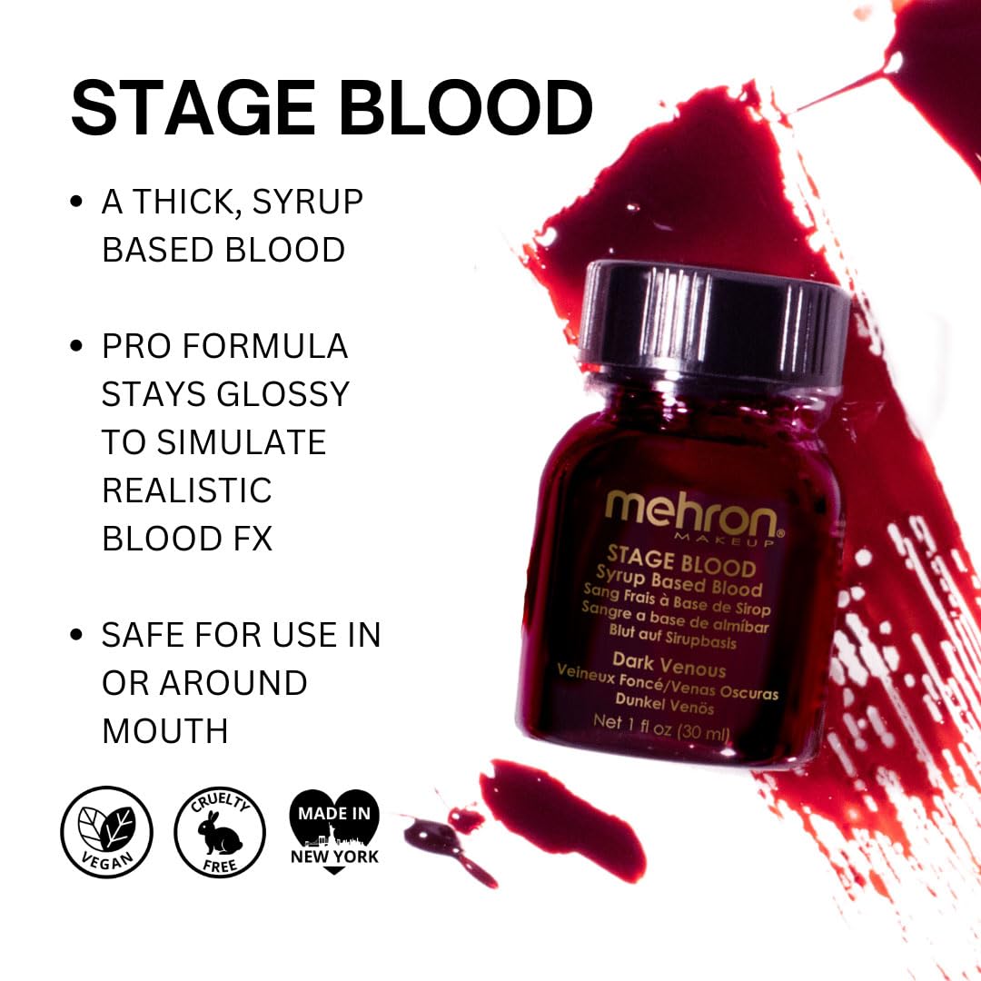 Mehron Makeup Stage Blood (1 oz) (Dark Venous)