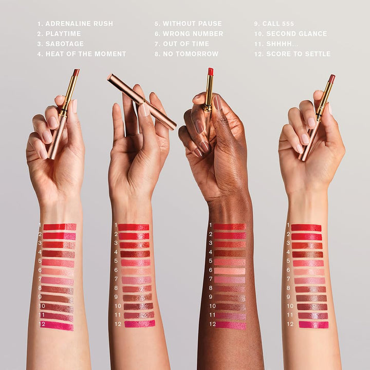 Estée Lauder Pure Color Explicit Long-Lasting Slick Shine Slim Lipstick | Plumping & Hydrating, 119 Out of Time