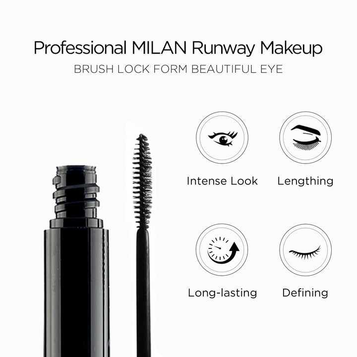 Lord & Berry BACK IN BLACK, Nourishing Voluminous Hydrating Mascara Infused With Rice Bran Extracts, Deep Black