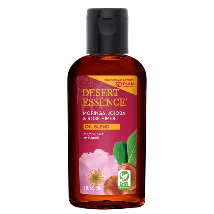 Desert Essence Moringa With Jojoba And Rose Hip Oil, 2 Fluid Ounce