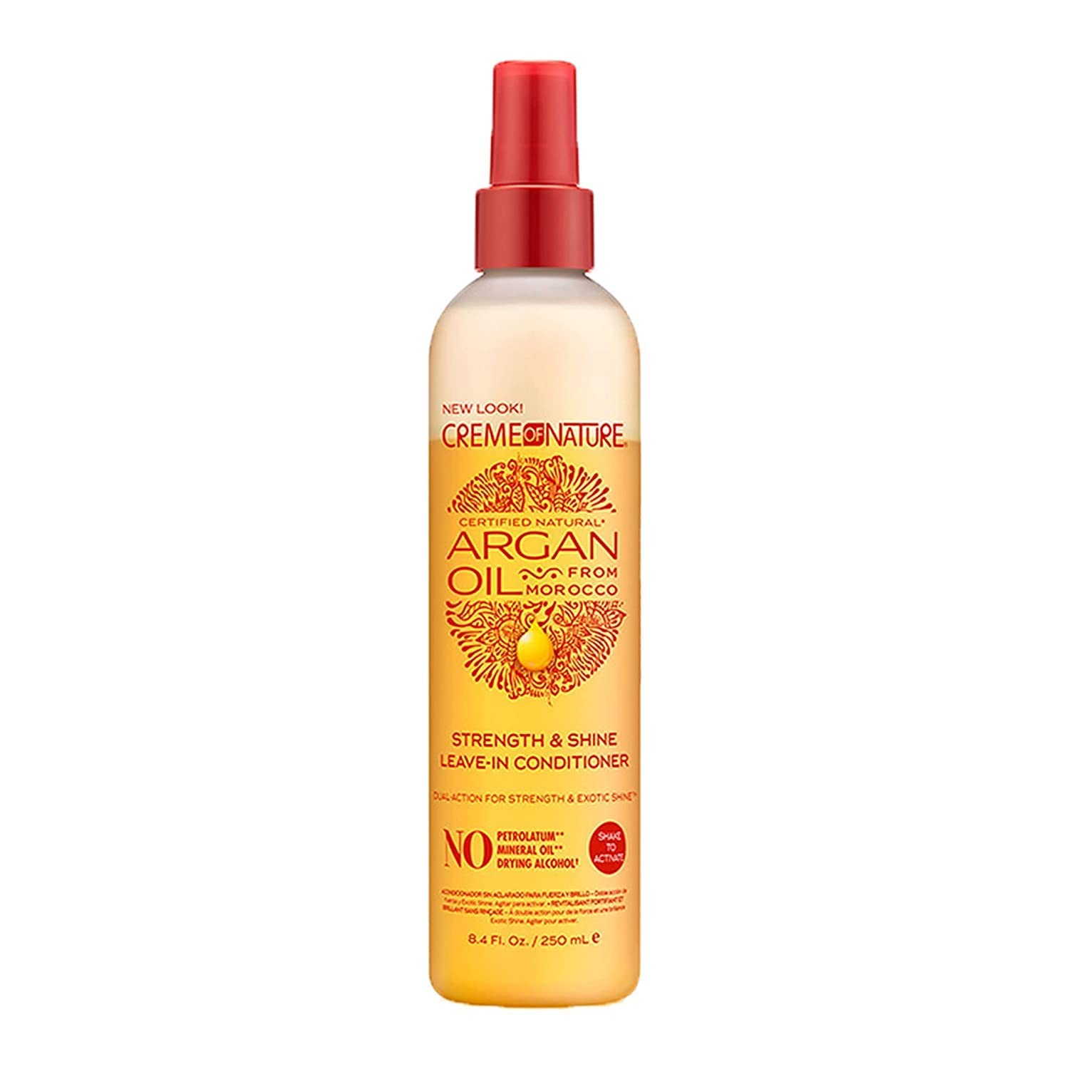 Creme of Nature Argan Oil Strength and Shine Leave-In Conditioner, 8.45 Ounce