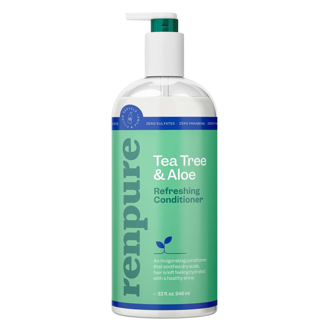 Renpure Advanced Extra Strength Tea Tree & Lemon Sage Refreshing Moisture Conditioner - 32 Fl Oz