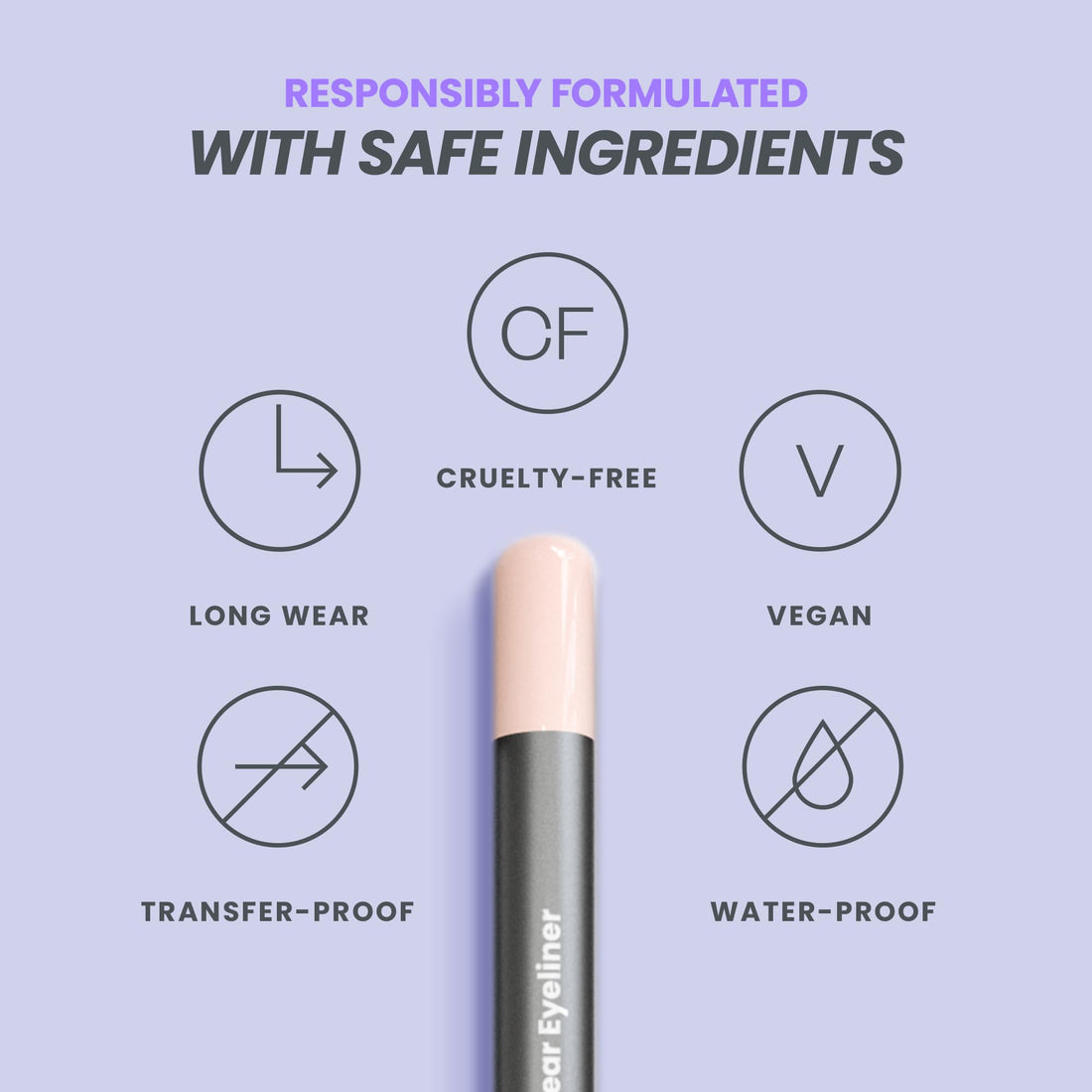 Wonderskin 1440 Longwear Pink Eyeliner Pencil, 3 Pack - Waterproof, Sharpenable Eyeliner Pencil & Smudge Proof Pink Eye Liner Pencils (Icing)