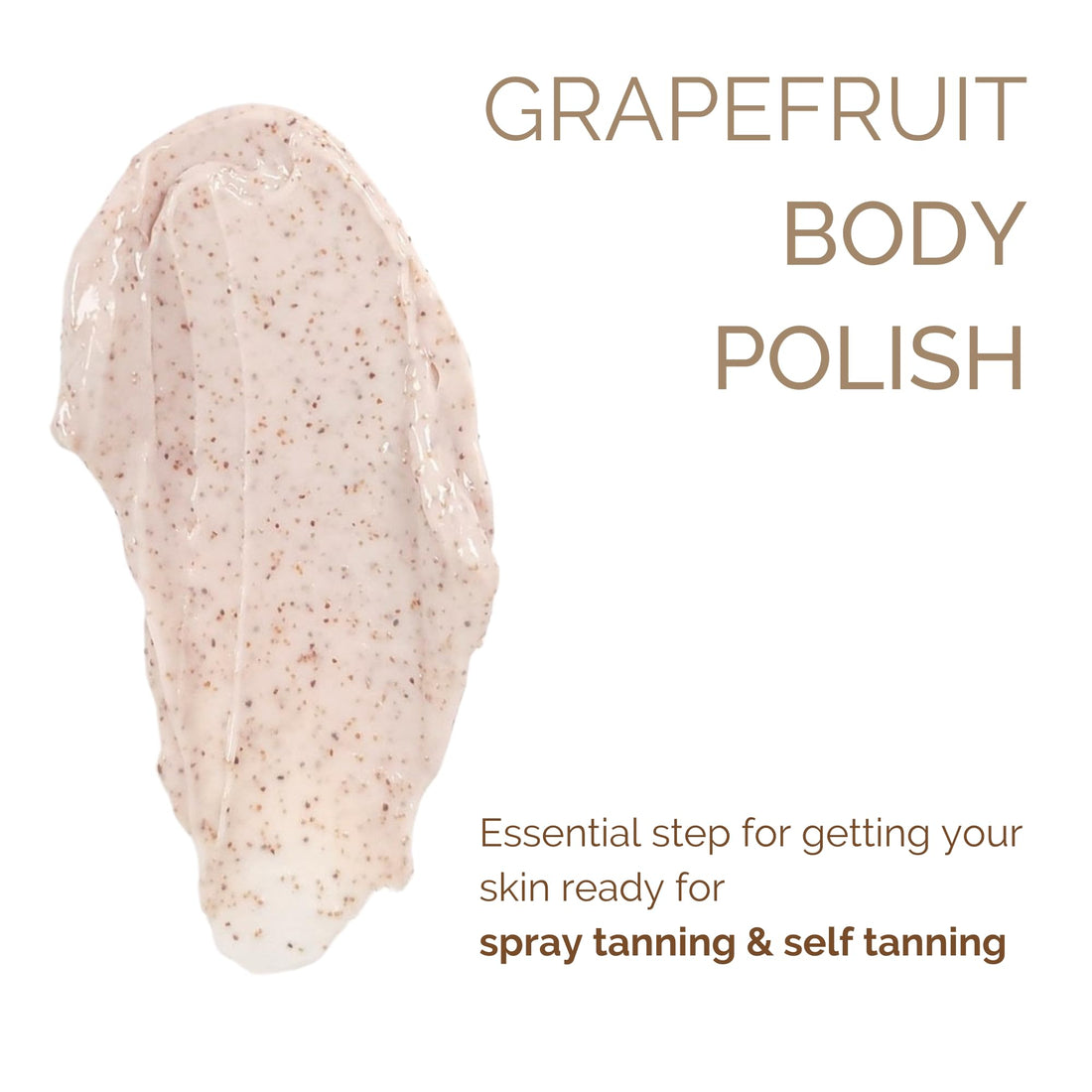 SunFX Grapefruit Body Polish Pre-Spray Tan Ultra Hydrating Exfoliating Nourishing Walnut Scrub for Smooth, Radiant Skin 250ml/8.4floz