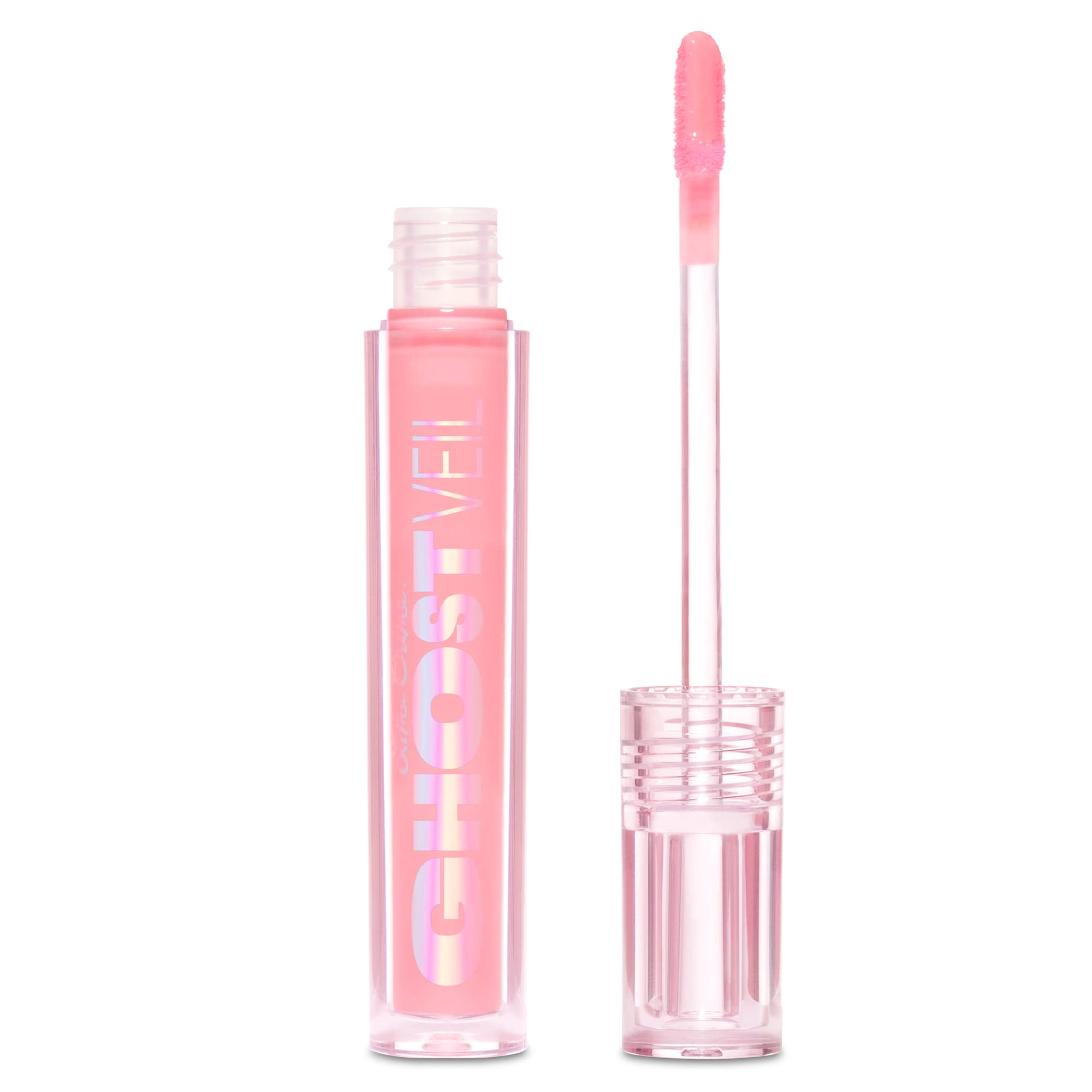 Lime Crime Ghost Veil Lip Primer, Translucent Sheer Pink - Extends the Life of Lipstick & Gloss - Prevents Feathering, Fading & Flaking - Violet & Rose Scent - Vegan, Cruelty Free - 0.12 oz