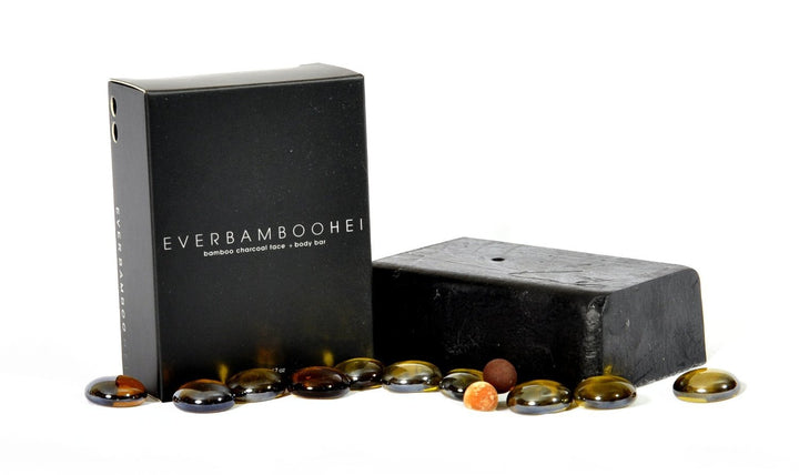 Ever Bamboo HEI Bamboo Charcoal Moisturizing Face Body Soap Bar (200 g)