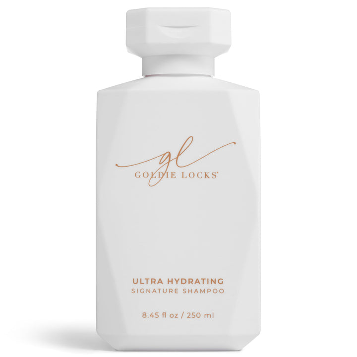 Goldie Locks Ultra Hydrating Signature Shampoo, Safe for Hair Extensions & Colored Hair, Maintains Texture & Shine, Encourages Healthy Hair Growth, Protein-Free, Sulfate-Free, Moisturizing, 8.45 Fl Oz