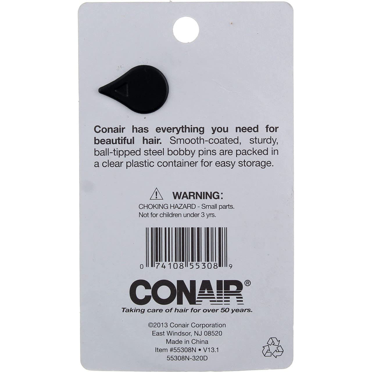 Conair Color Match Bobby Pins, Brown by Conair