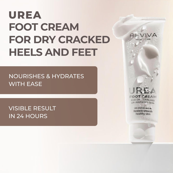 Foot Cream with Urea + Salicylic Acid & Dead Sea Minerals – Intensive Foot Cream for Dry, Cracked Heels & Feet, Callus Remover & Toenail Softener – Deep Moisturizing & Skin Repair for Cracked Feet
