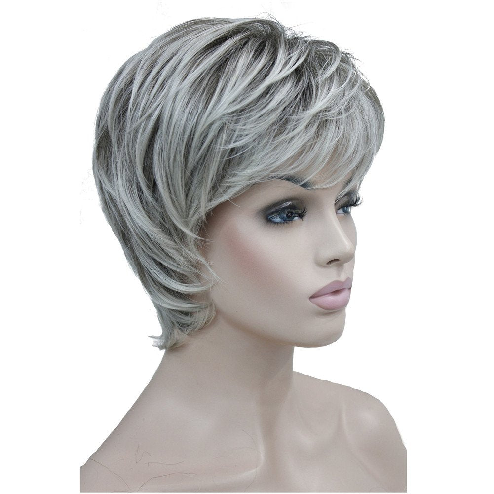 #48T: Aimole Short Layered Body Wave Wigs Synthetic Women'S Wig Full Hair #48T